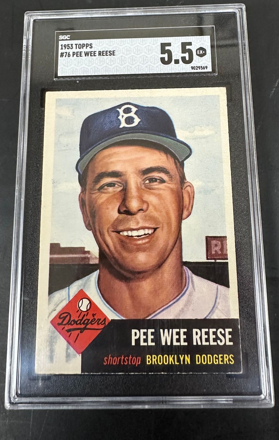1953 Topps #76 Pee Wee Reese SGC 5.5