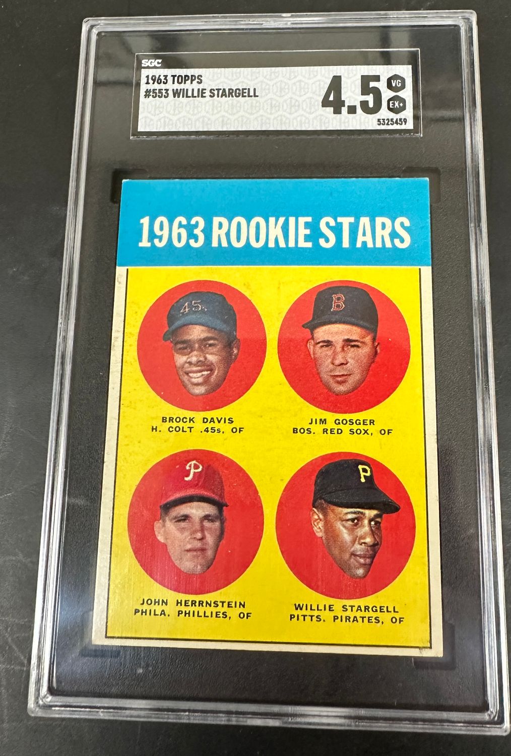 1963 Topps #553 Willie Stargell Rookie SGC 4.5