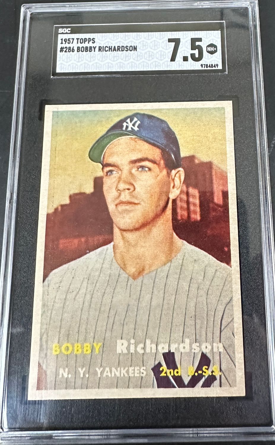 1957 Topps #286 Bobby Richardson rookie SGC 7.5