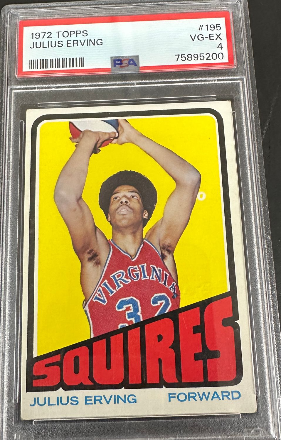 1972/73 #195 Julius Erving rookie PSA 4