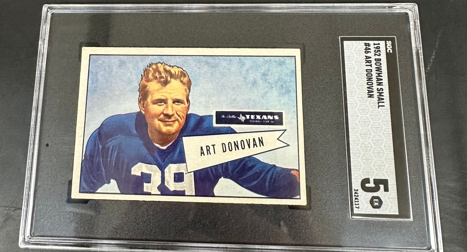 1952 Bowman Football #46 Art Donovan SGC 5