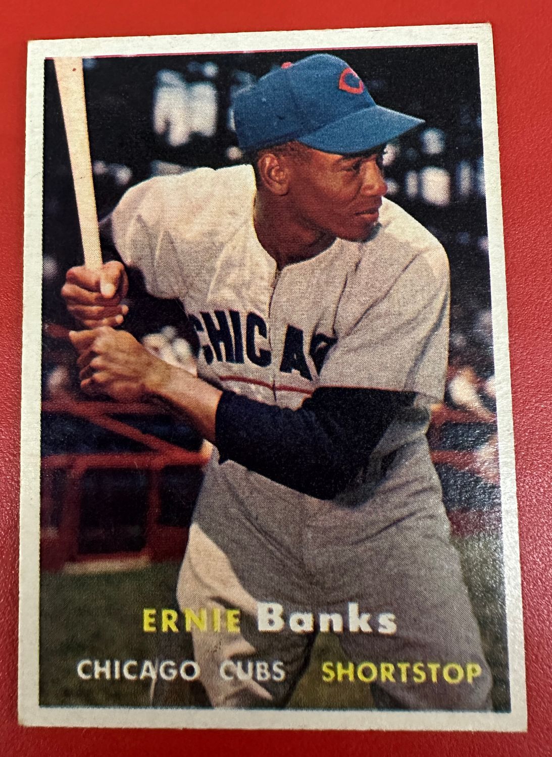 1957 Topps #55 Ernie Banks Ex/Mint