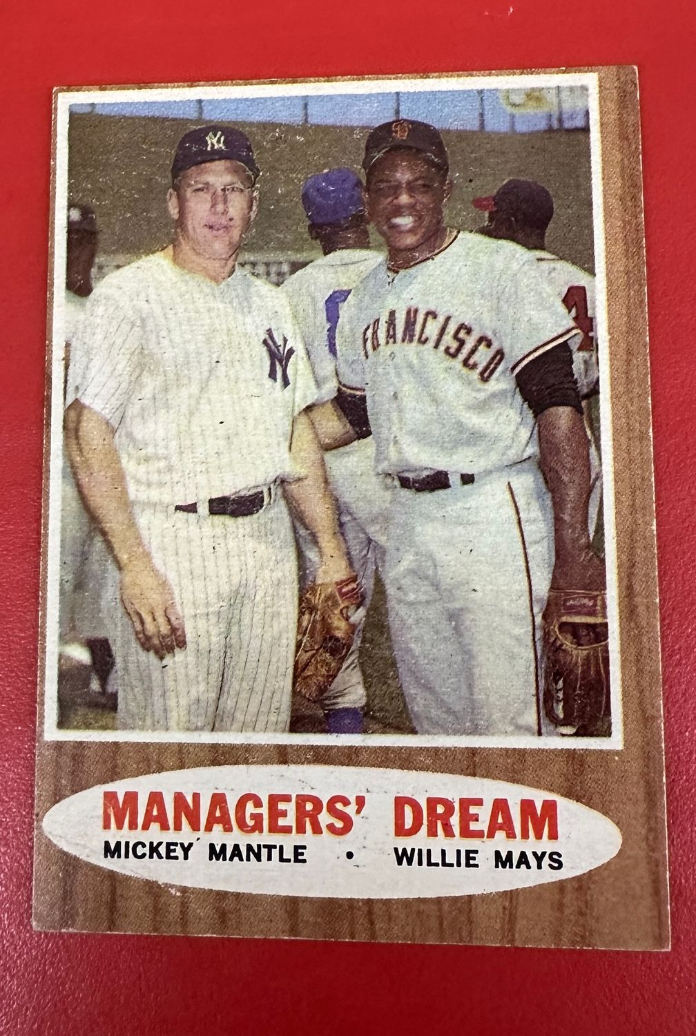 1962 Topps #18 Managers Dream Mantle/Mays VG List $500