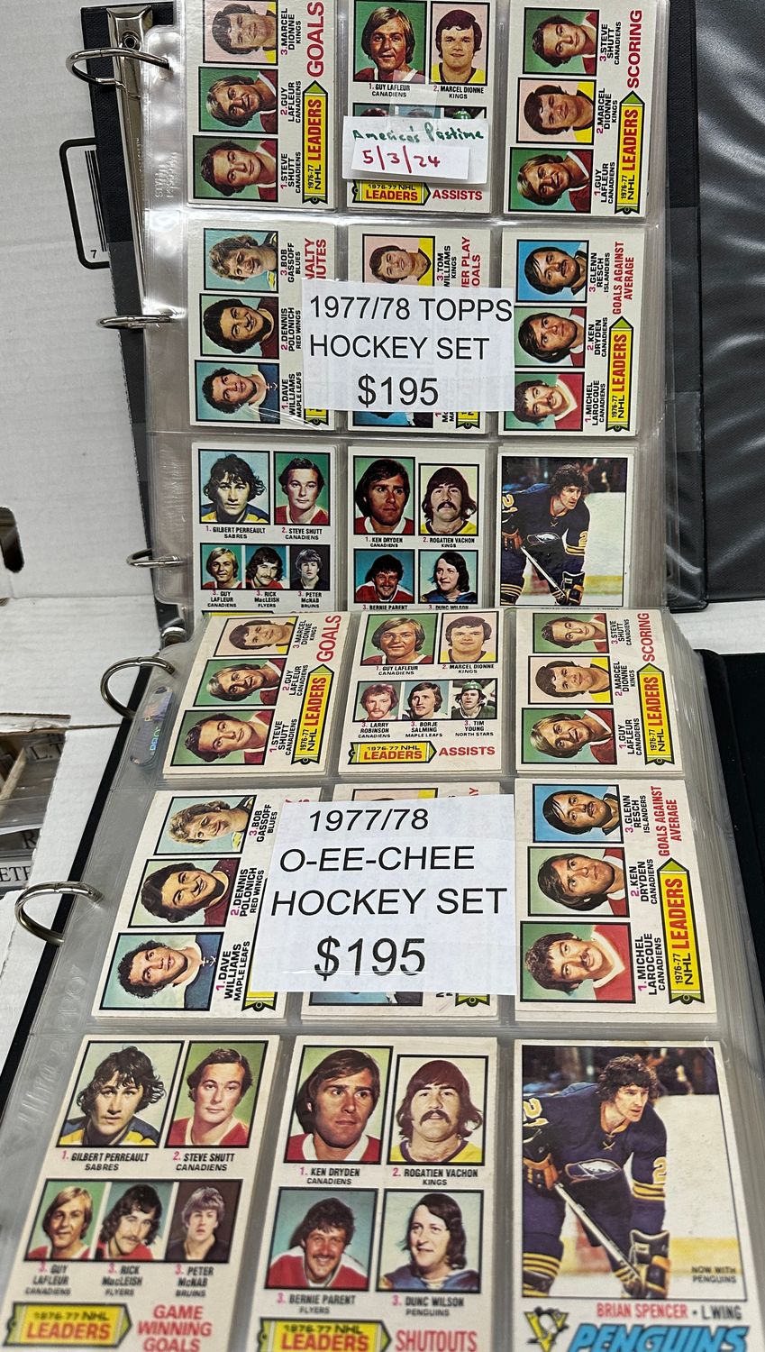 1977/78 Opeechee Hockey complete set Ex/Mint or better
