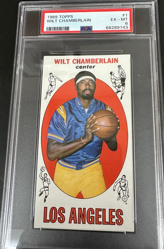 1969 Topps #1 Wilt Chamberlain PSA 6