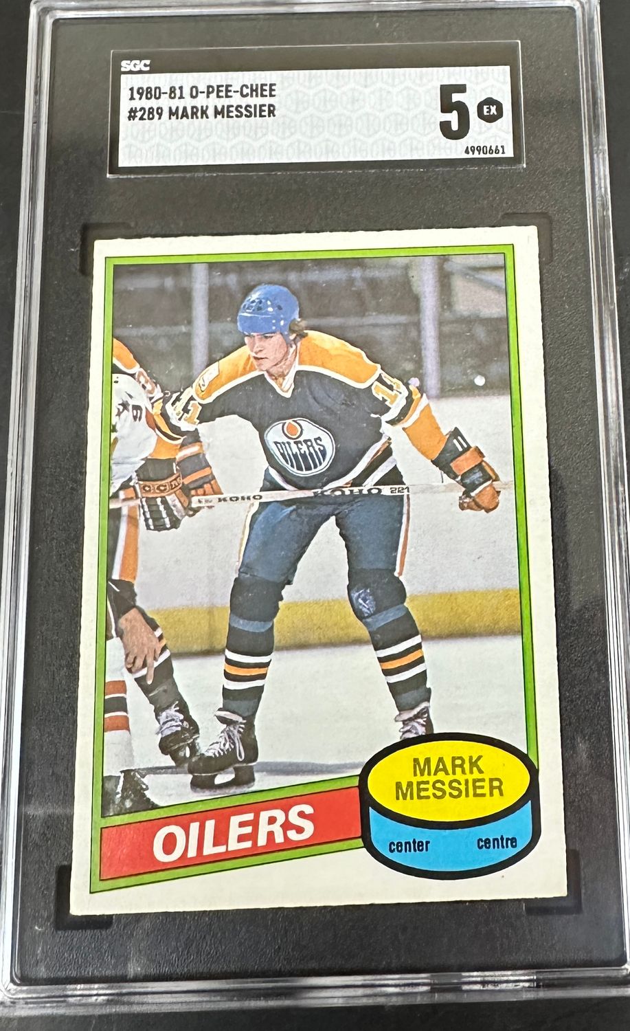 1980 Opeechee #289 Mark Messier rookie SGC 4.5