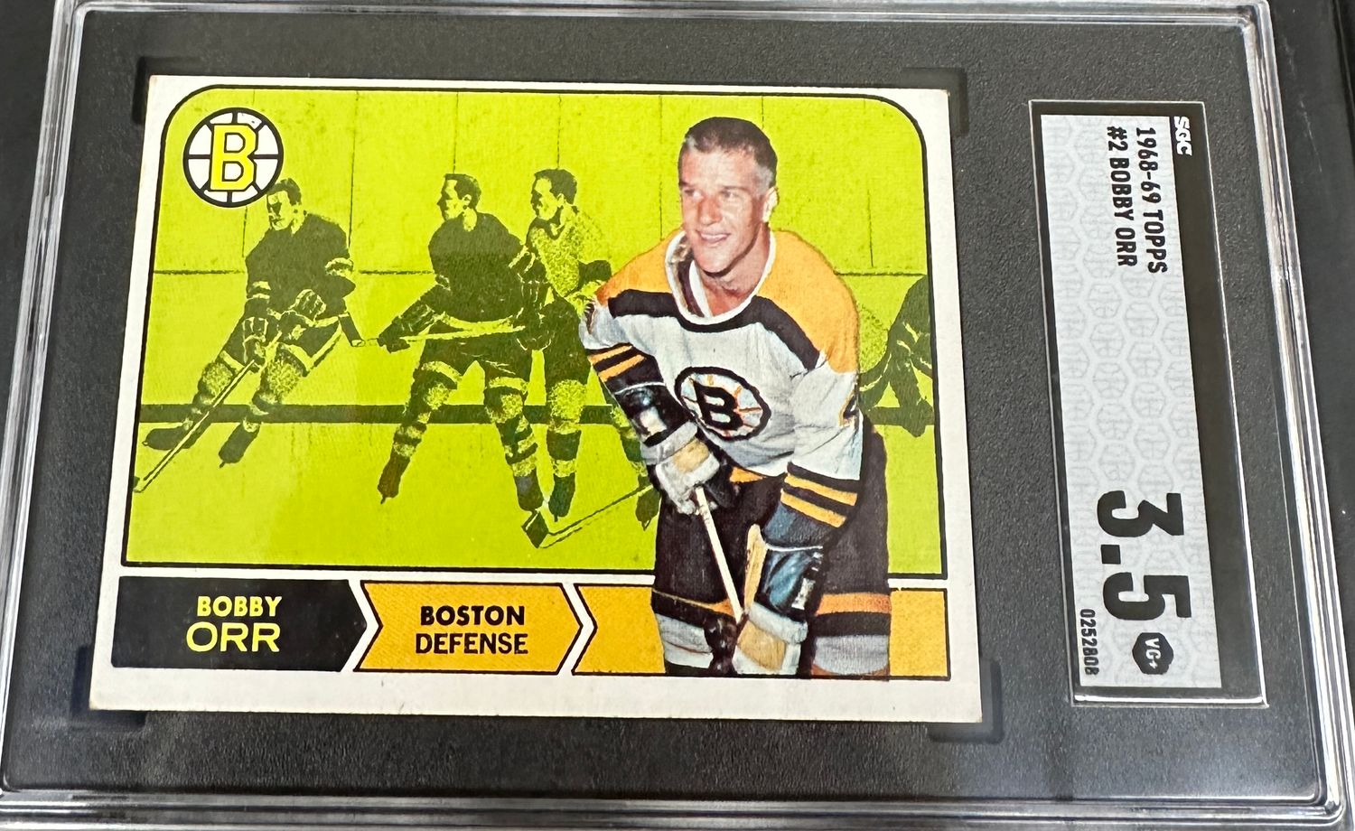 1968 Topps #2 Bobby Orr SGC 3.5