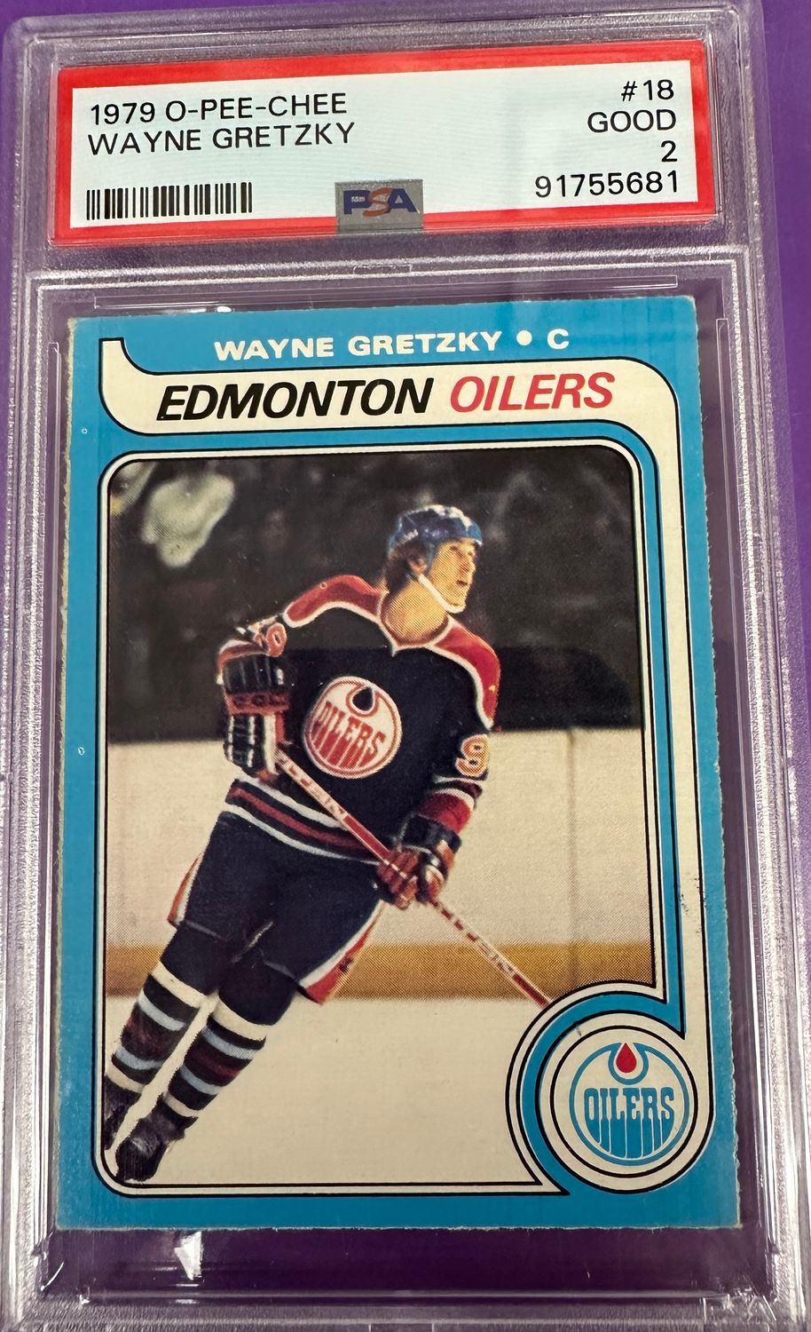 1979 Opeechee #18 Wayne Gretzky rookie PSA 2