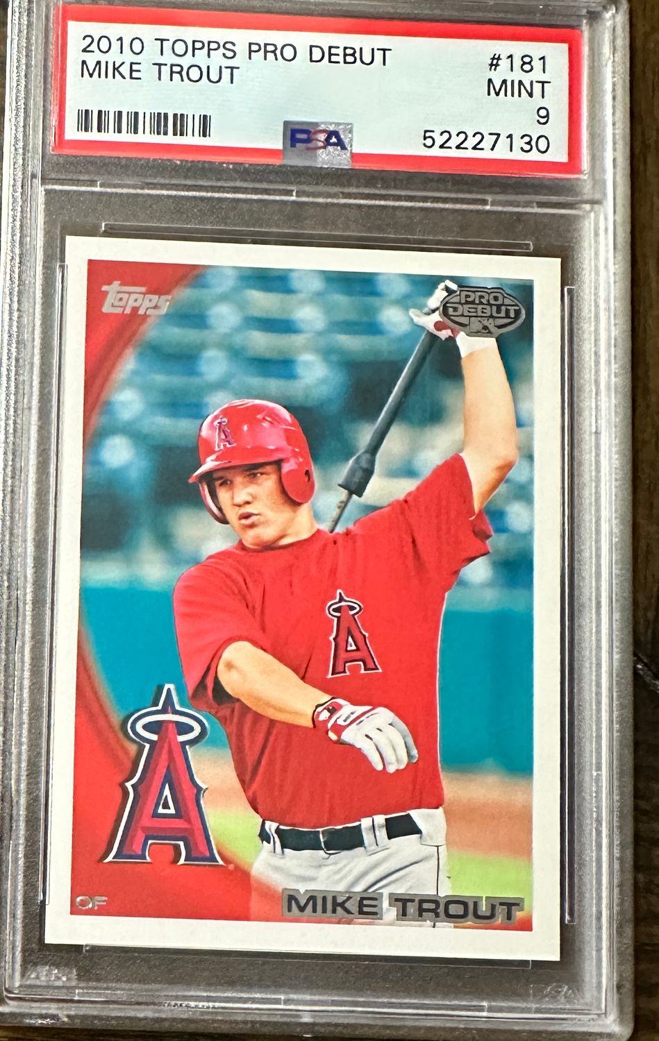 2010 Topps Pro Debut Mike Trout PSA 9