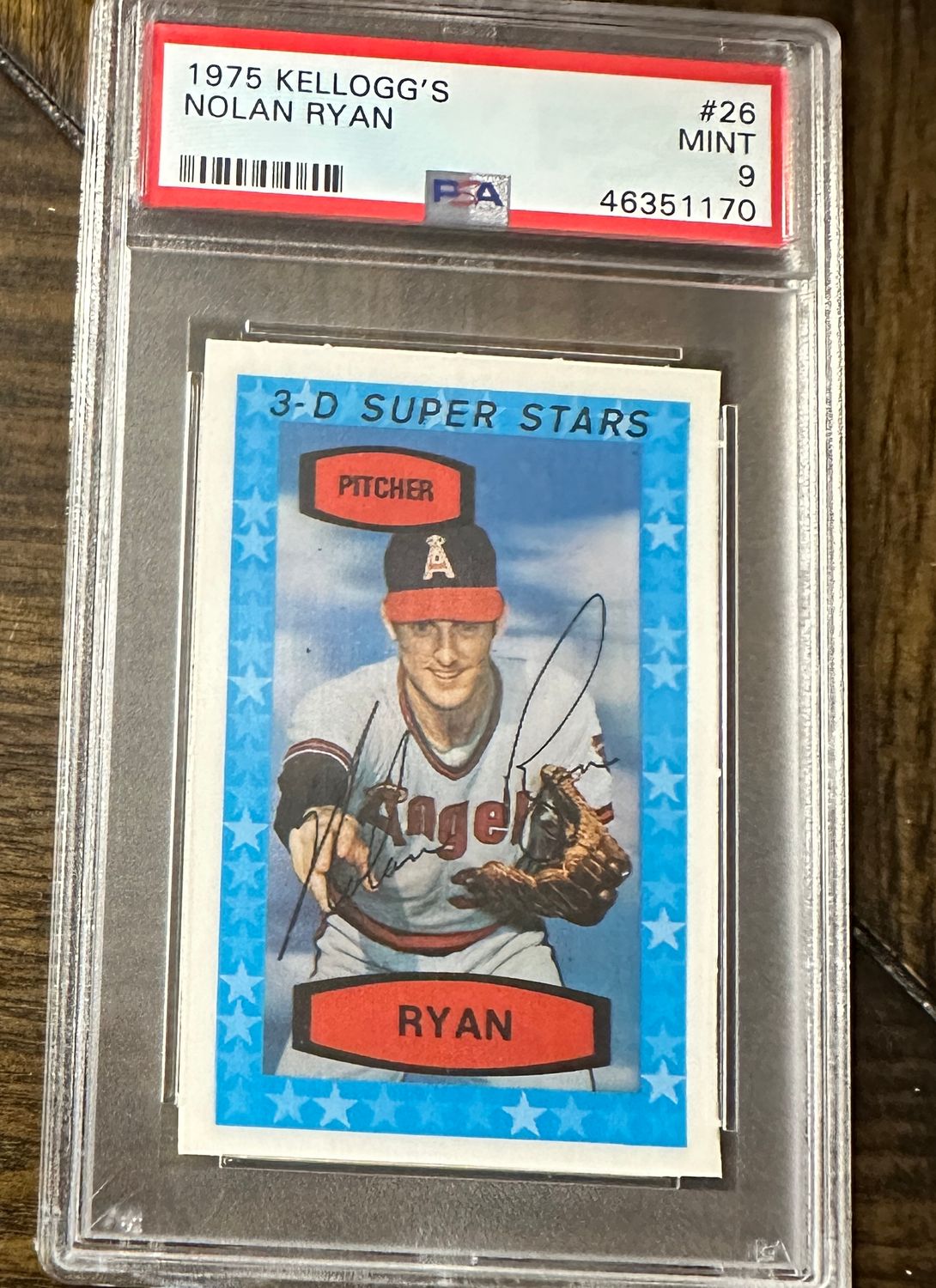1975 Kelloggs #26 Nolan Ryan PSA 9