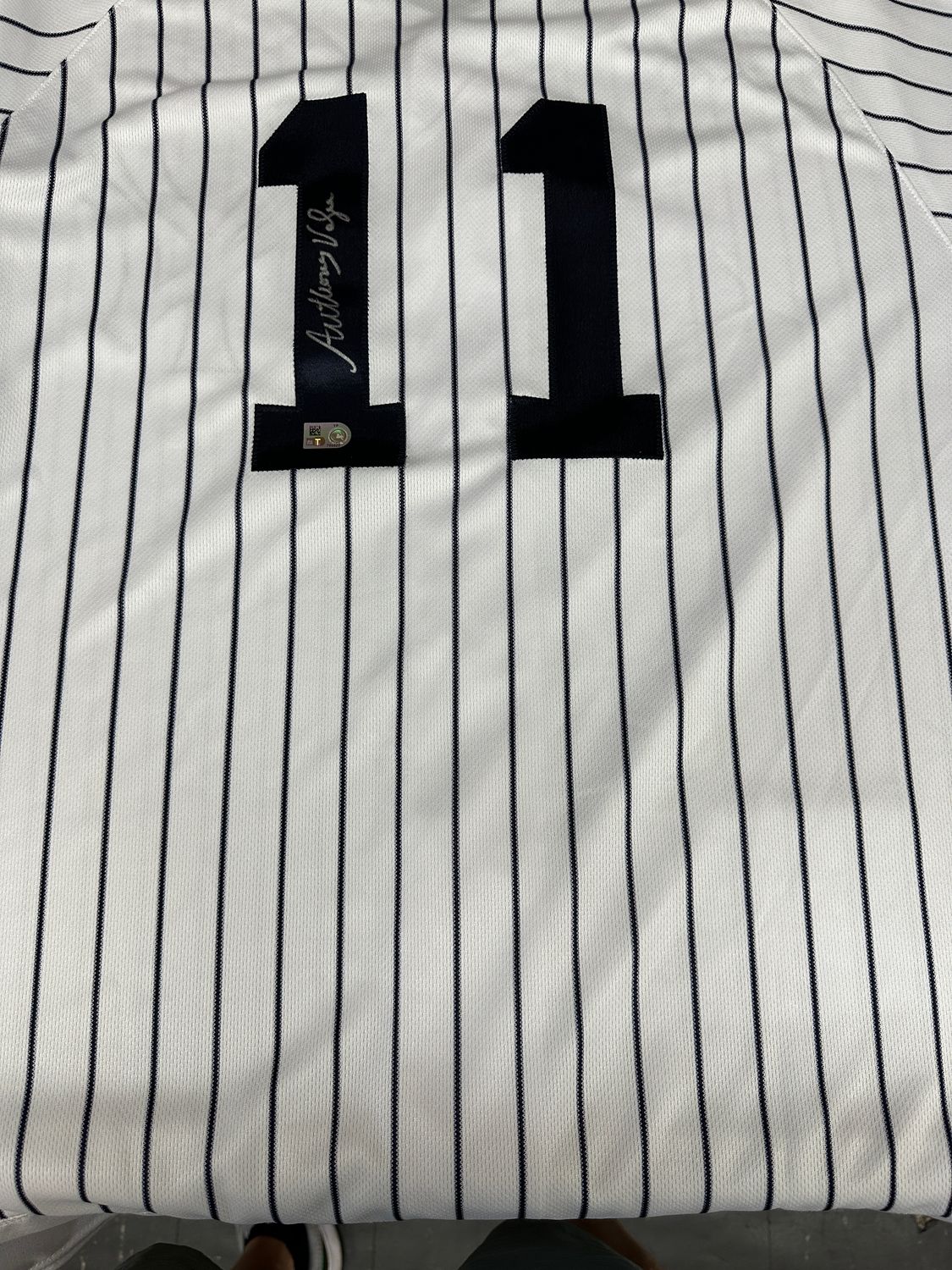 Anthony Volpe signed jersey MLB Authentic