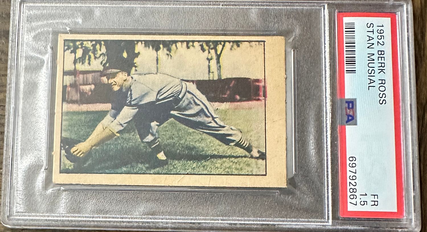 1952 Berk Ross Stan Musial; PSA 1.5 Nice!