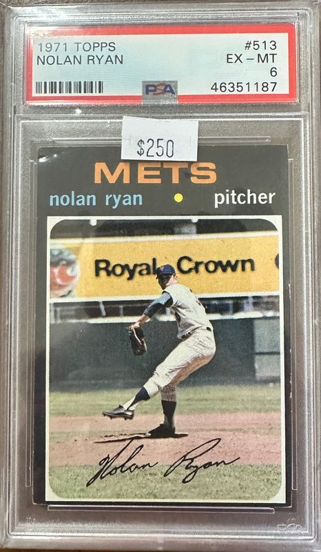 1971 Topps #513 Nolan Ryan PSA 6