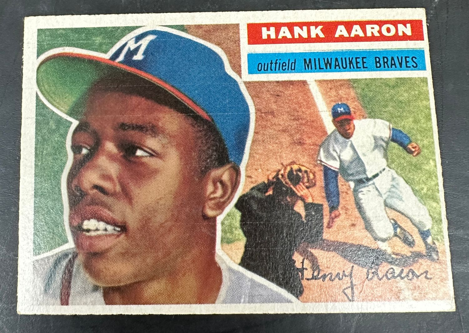 1956 Topps #31 Hank Aaron Ex+