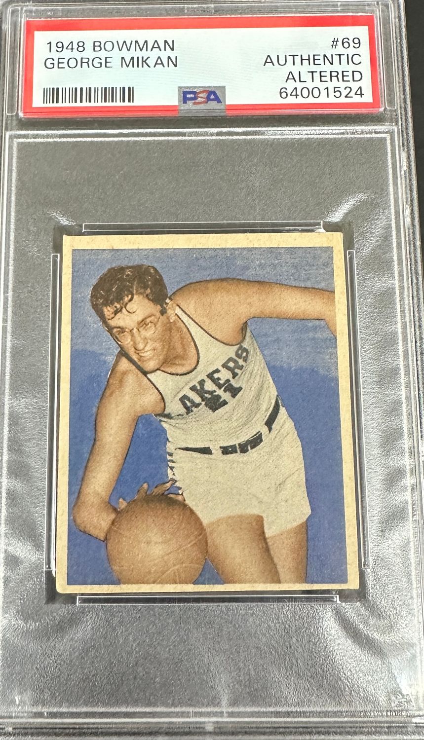 1948 Bowman #69 George Mikan rookie PSA Authentic