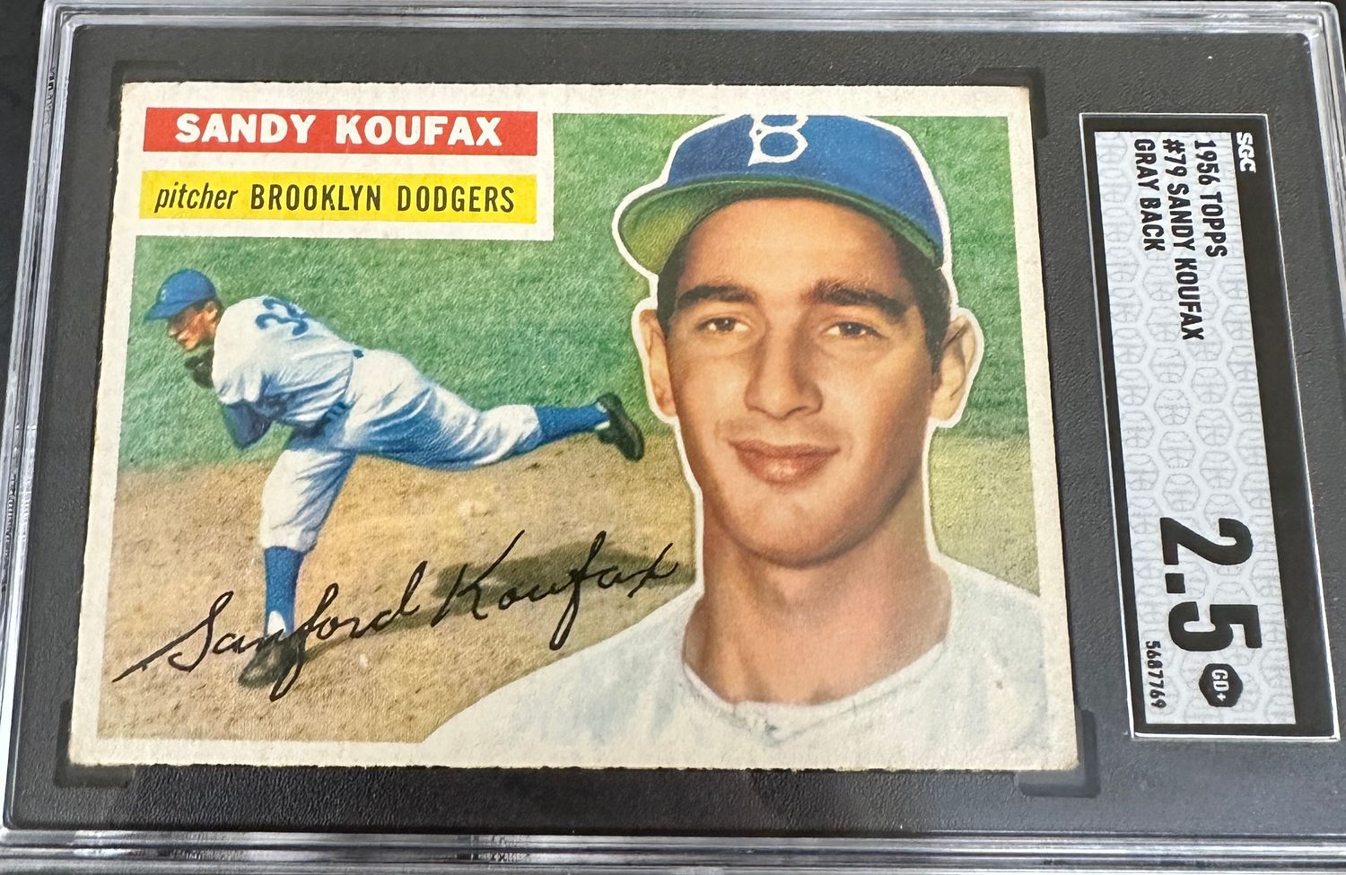 1956 Topps #79 Sandy Koufax SGC 2.5