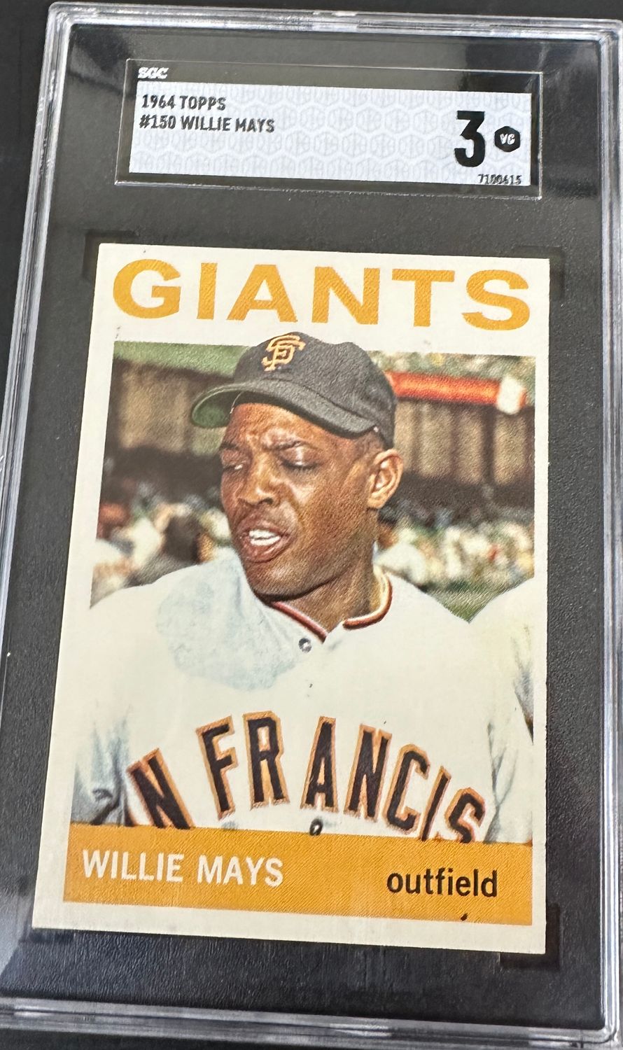 1964 Topps #150 Willie Mays SGC 3