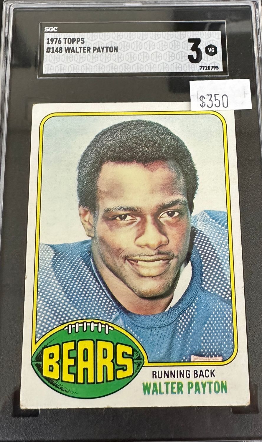 1976 Topps #148 Walter Payton rookie SGC 3