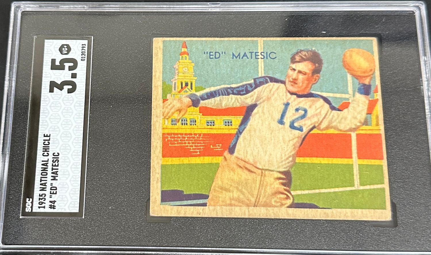 1935 National Chicle #4 Ed Matesic SGC 3.5