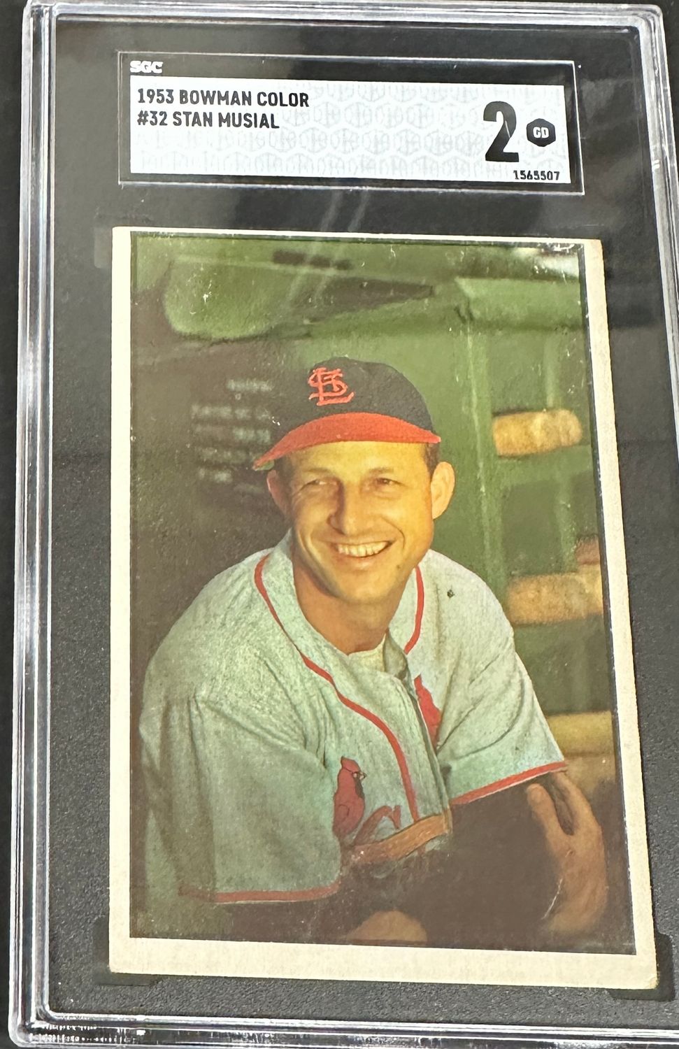 1953 Bowman Color #32 Stan Musial SGC 2