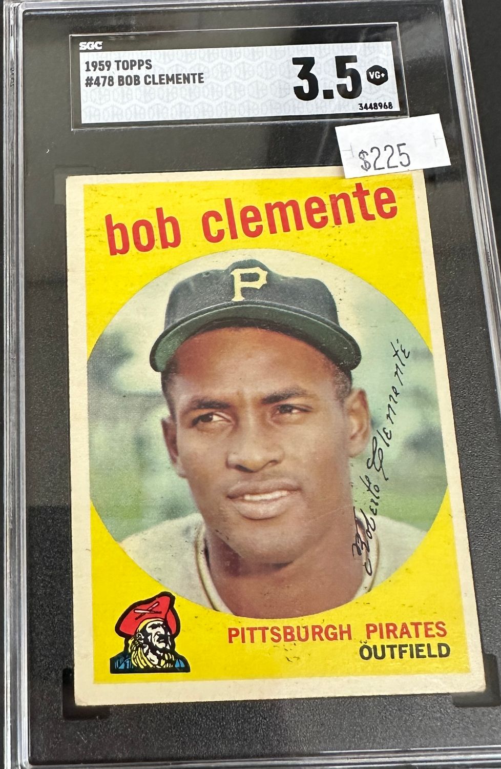 1959 Topps #478 Roberto Clemente SGC 3.5