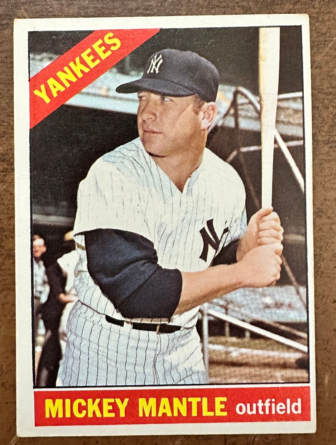 1966 Topps #50 Mickey Mantle VG/Ex