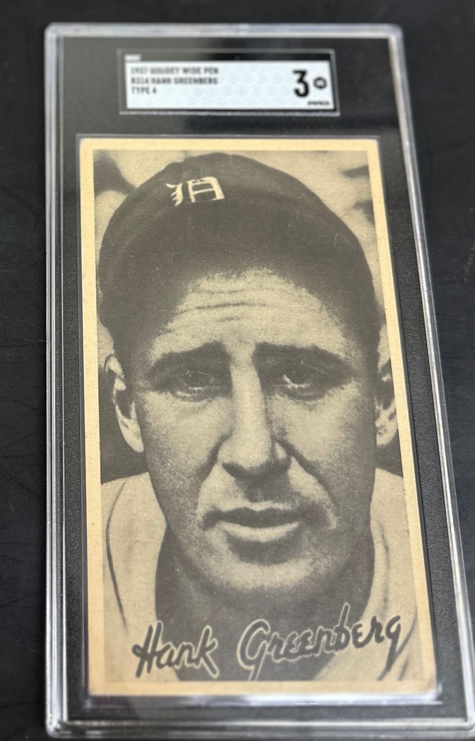 1937 Goudey Wide Pen R314 Hank Greenberg Type 4 SGC 3