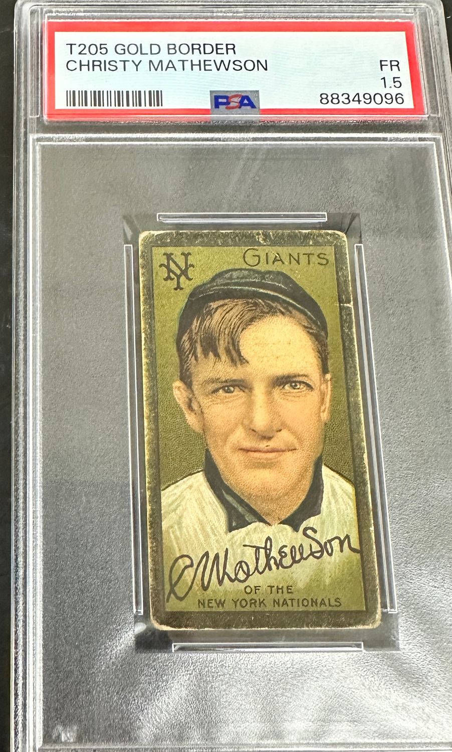 1909 T206 Christy Mathewson PSA 1.5