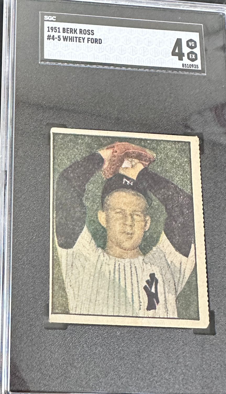 1951 Berk Ross Whitey Ford rookie SGC 4