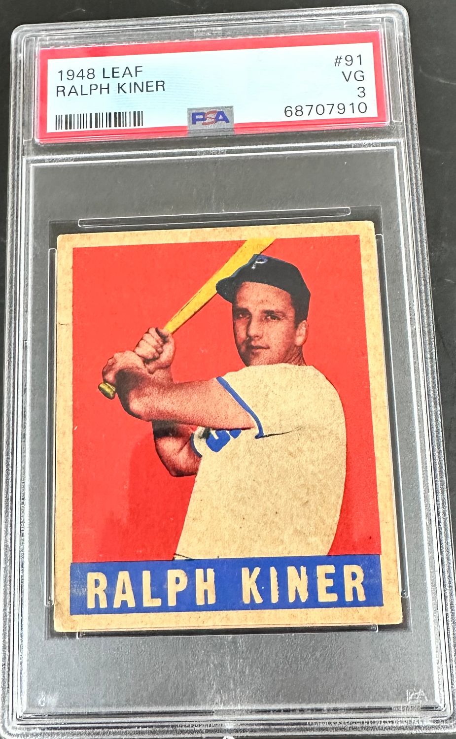 1948 Leaf #91 Ralph Kiner PSA 3