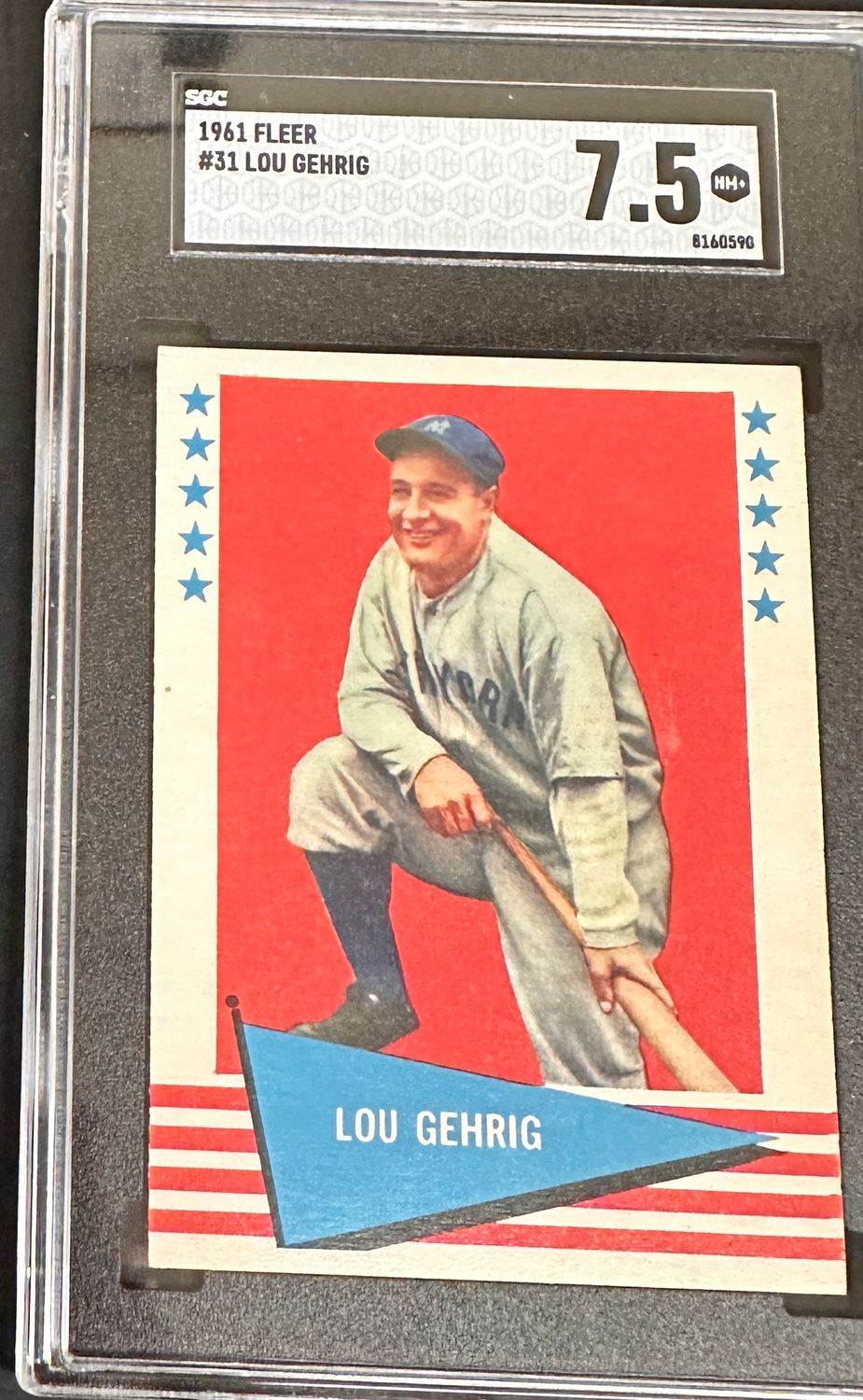 1961 Fleer #31 Lou Gehrig SGC 7.5