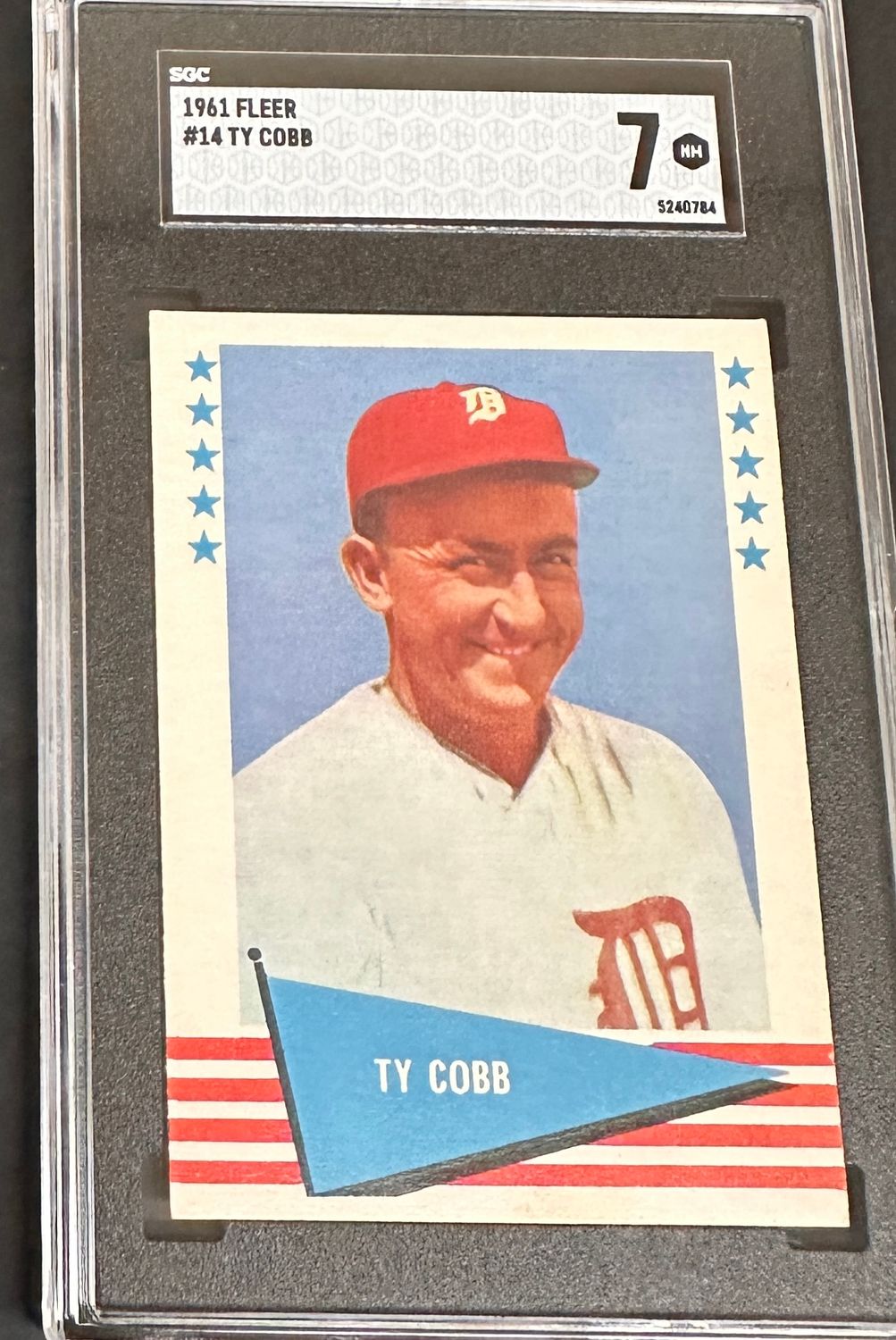 1961 Fleer #14 Ty Cobb SGC 7