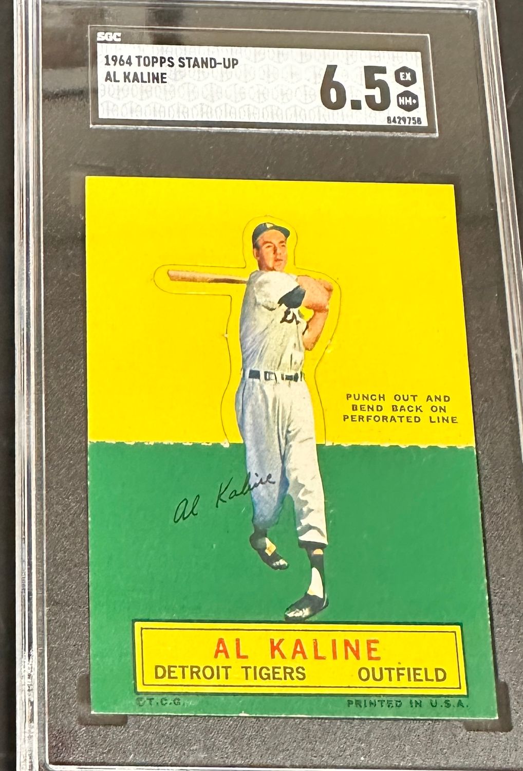 1964 Topps Stand Up Al Kaline SGC 6.5