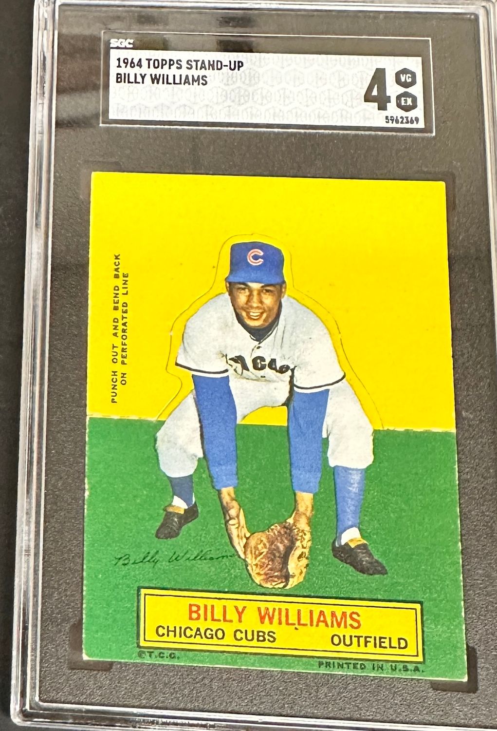 1964 Topps Stand Up Billy Williams SGC 4