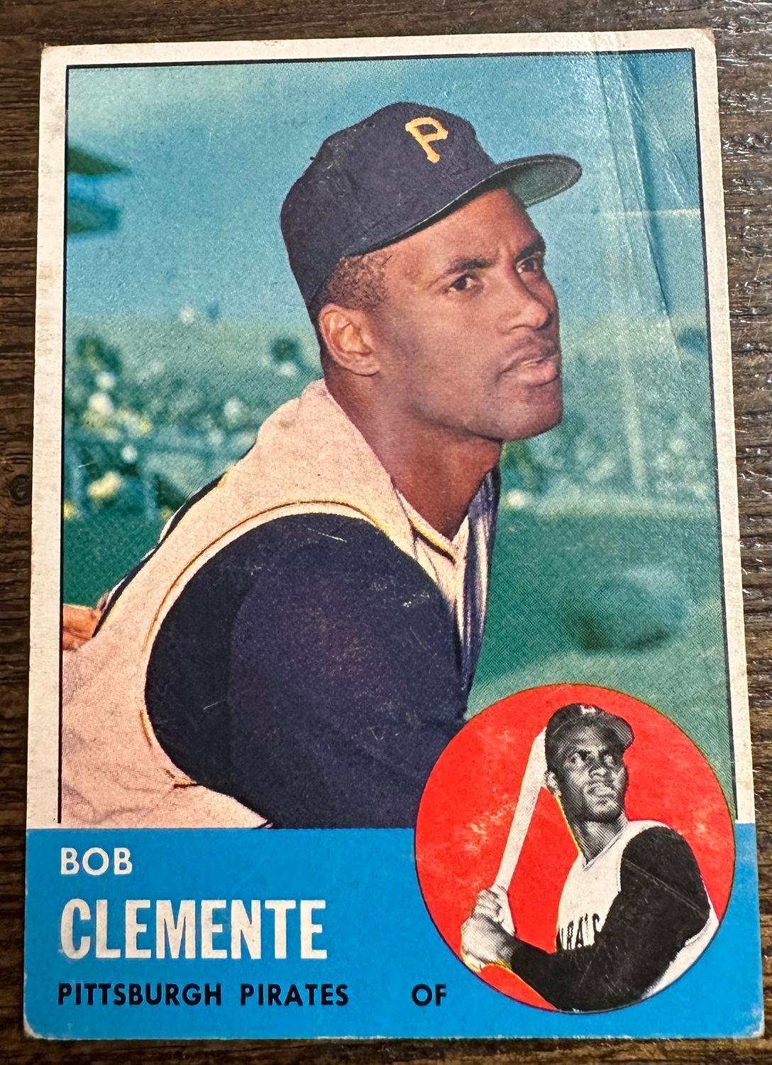 1963 Topps #540 Roberto Clemente Ex