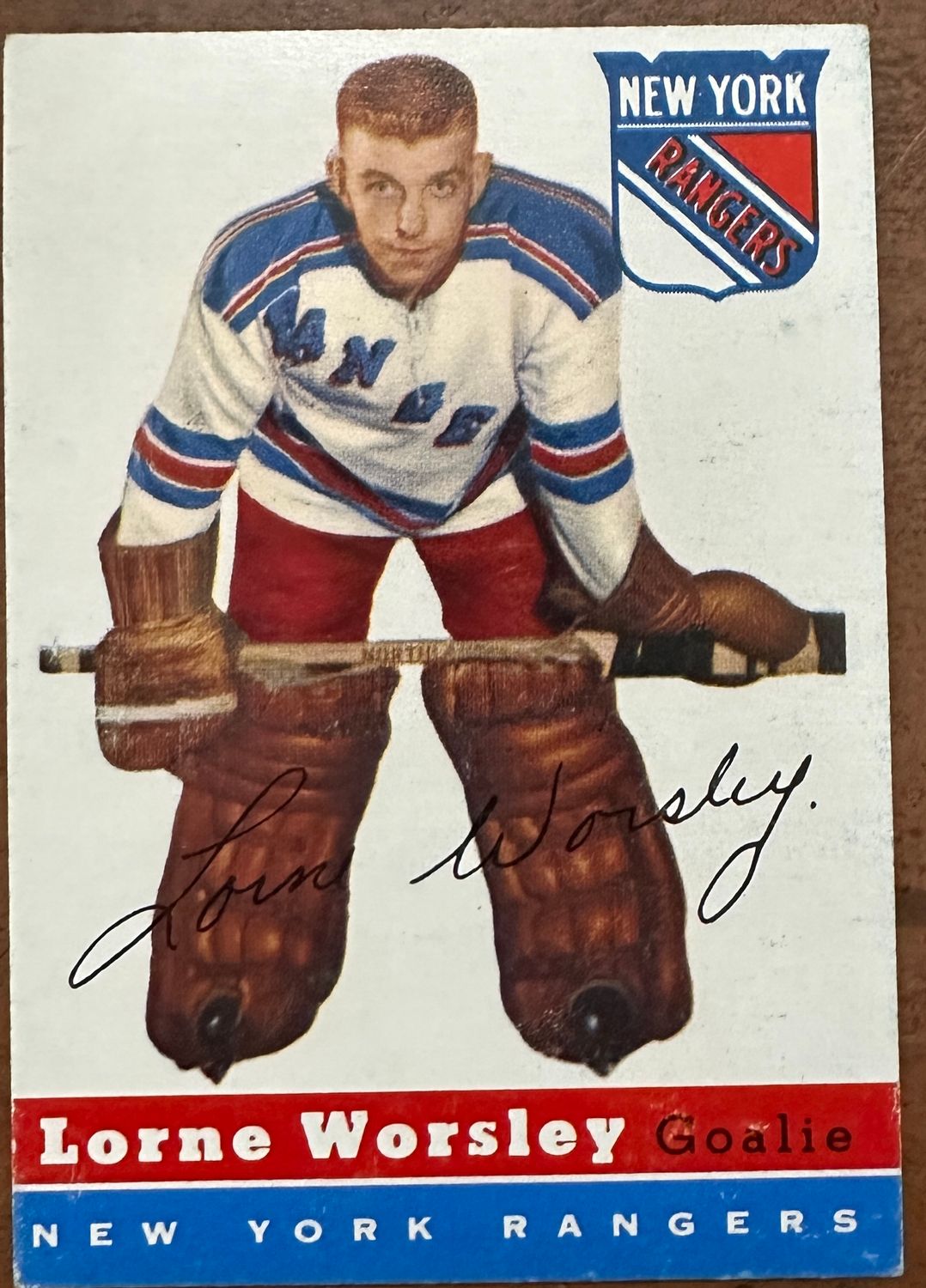 1954 Topps #10 Gump Worsley Ex/Mint