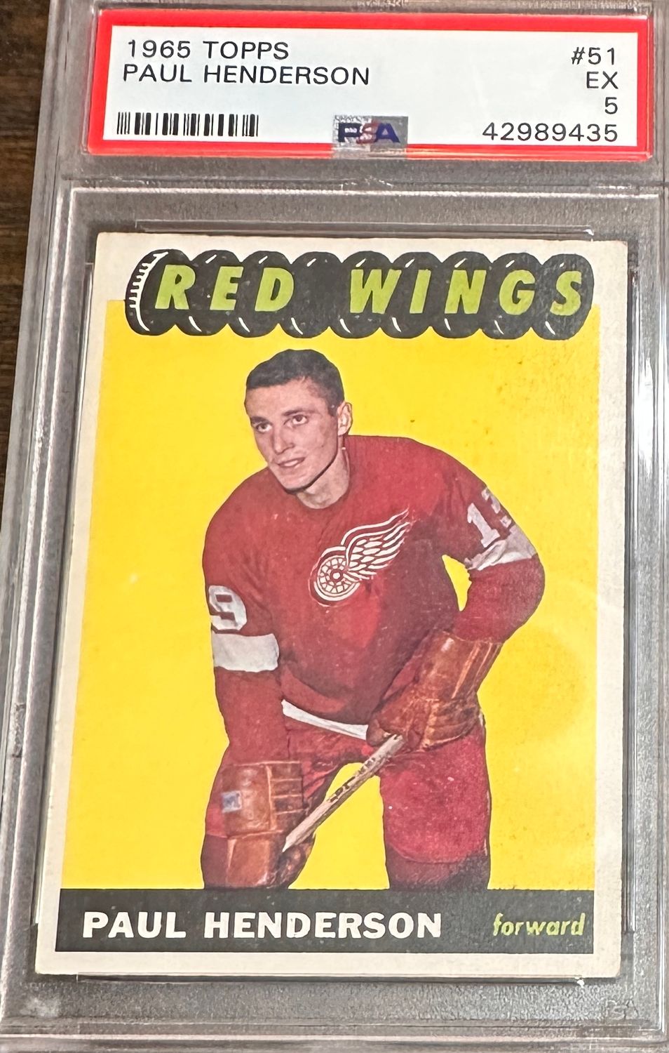 1965 Topps #5 Paul Henderson rookie PSA 5