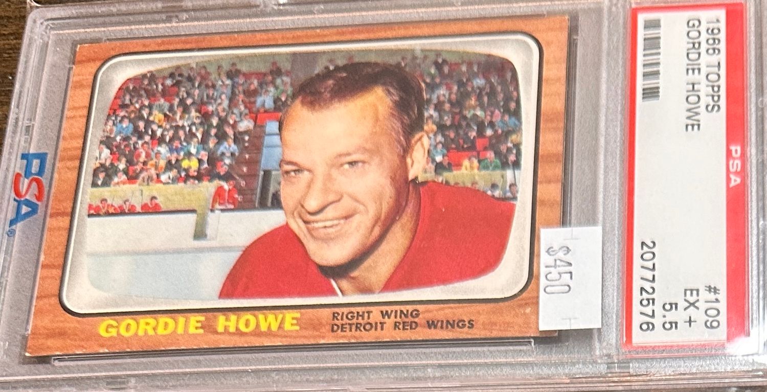 1966 Topps #109 Gordie Howe PSA 5.5