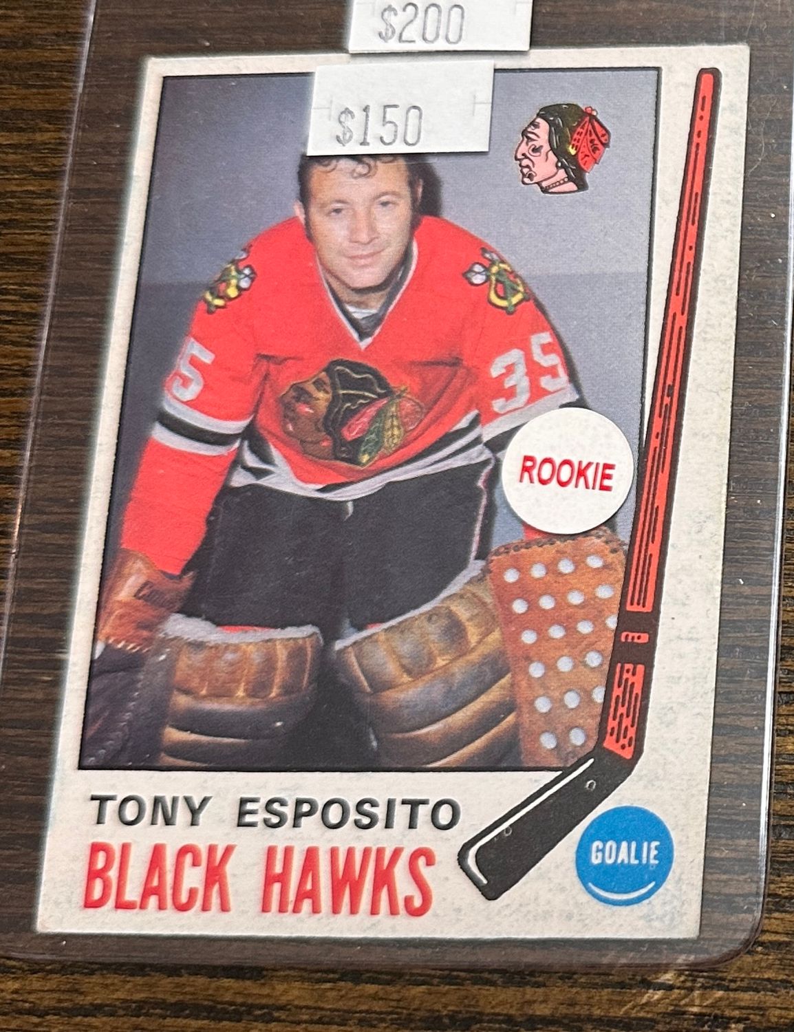 1969 Opeechee #138 Tony Esposito rookie Ex+