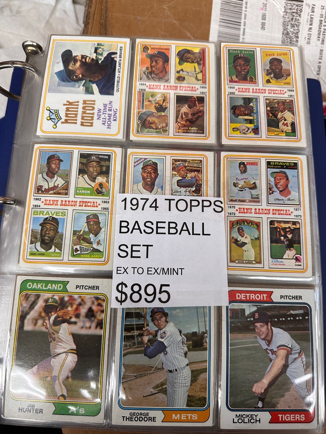 1974 Topps Baseball Complete set Ex+-Ex/Mint