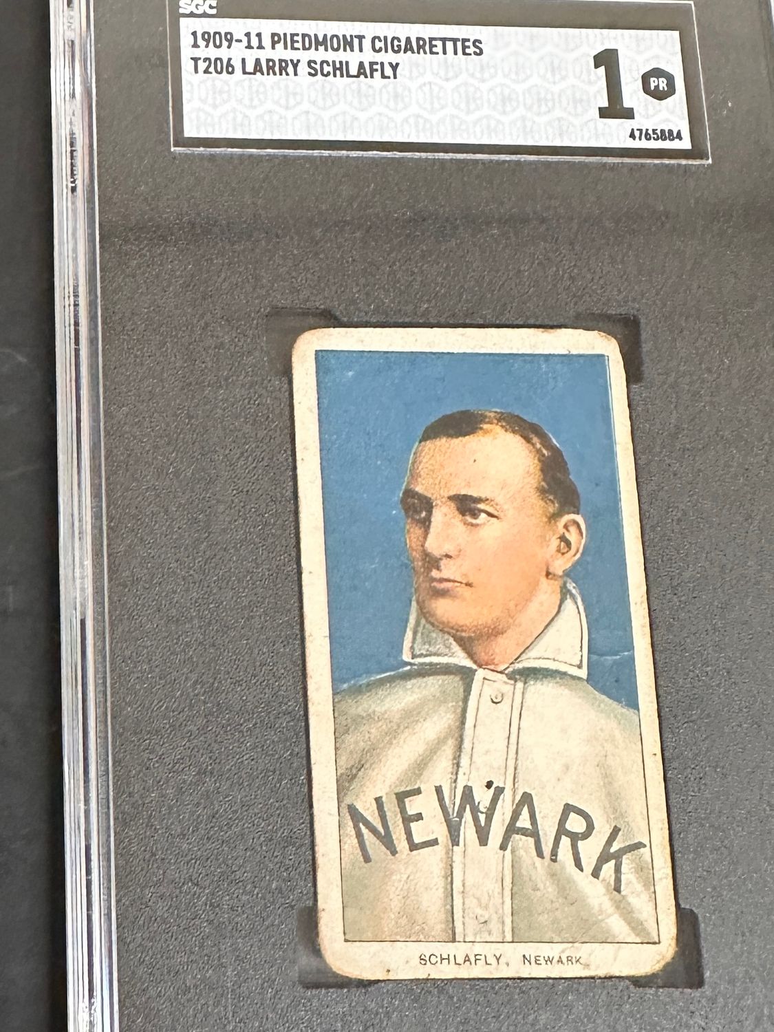 1909 Piedmont T206 Larry Schlafly SGC 1
