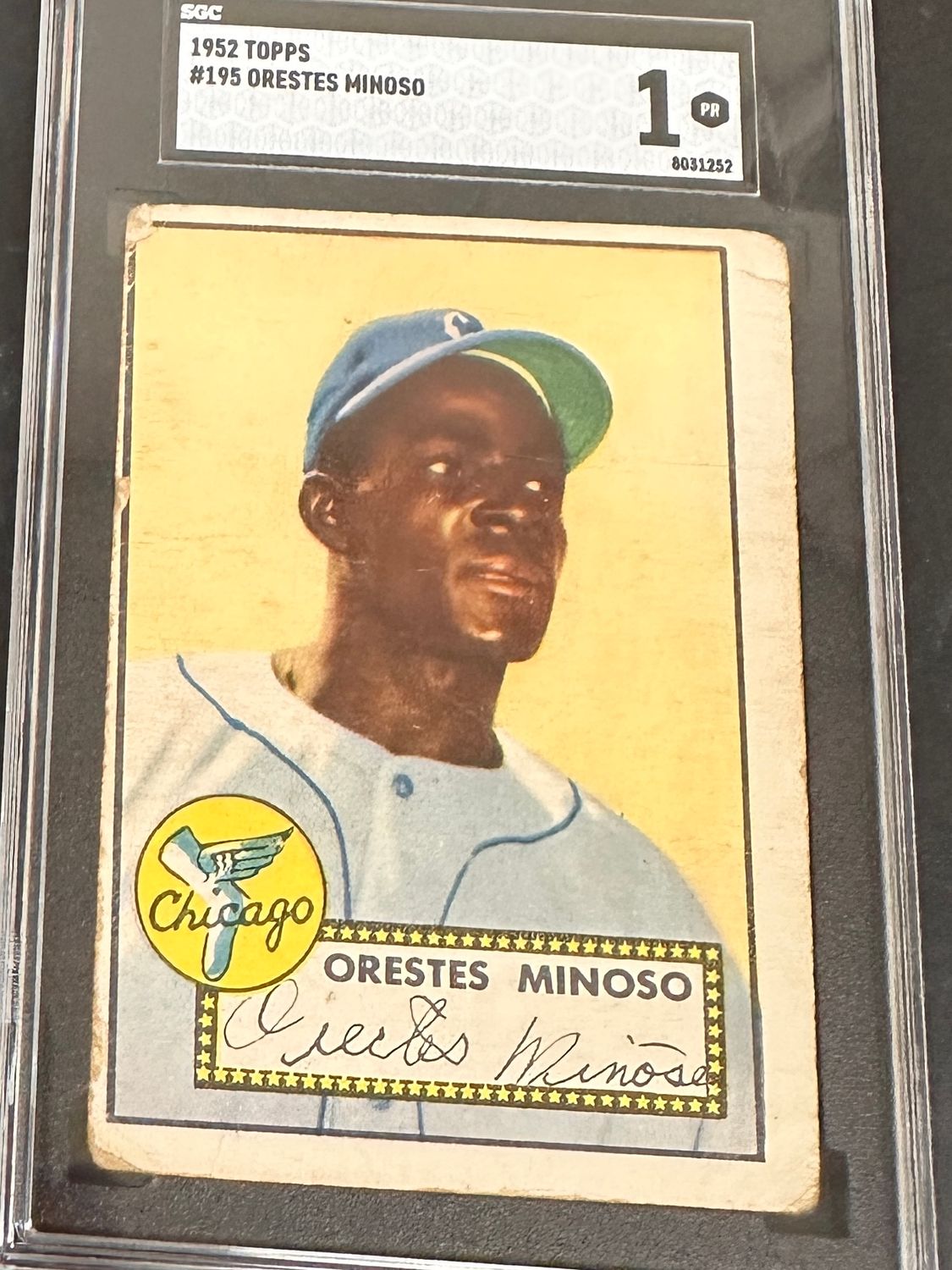 1952 Topps #195 Minnie Minoso Rookie SGC 1
