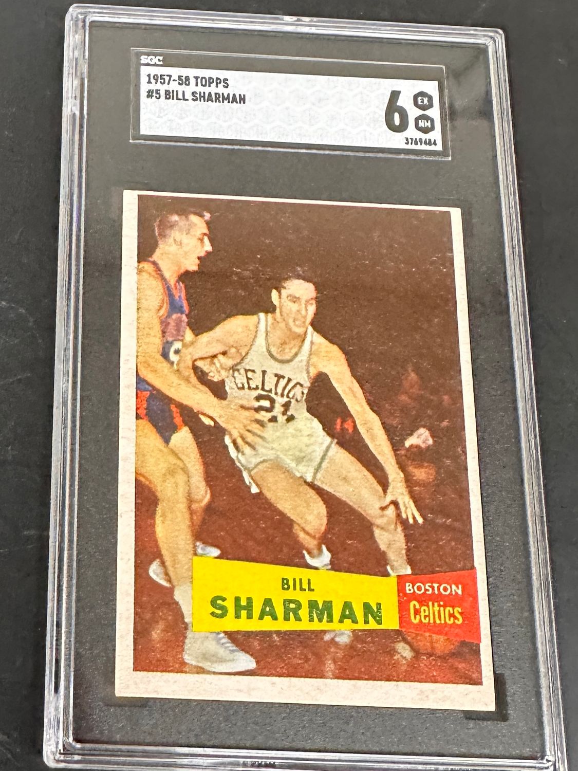 1957 Topps #5 Bill Sharman rookie SGC 6