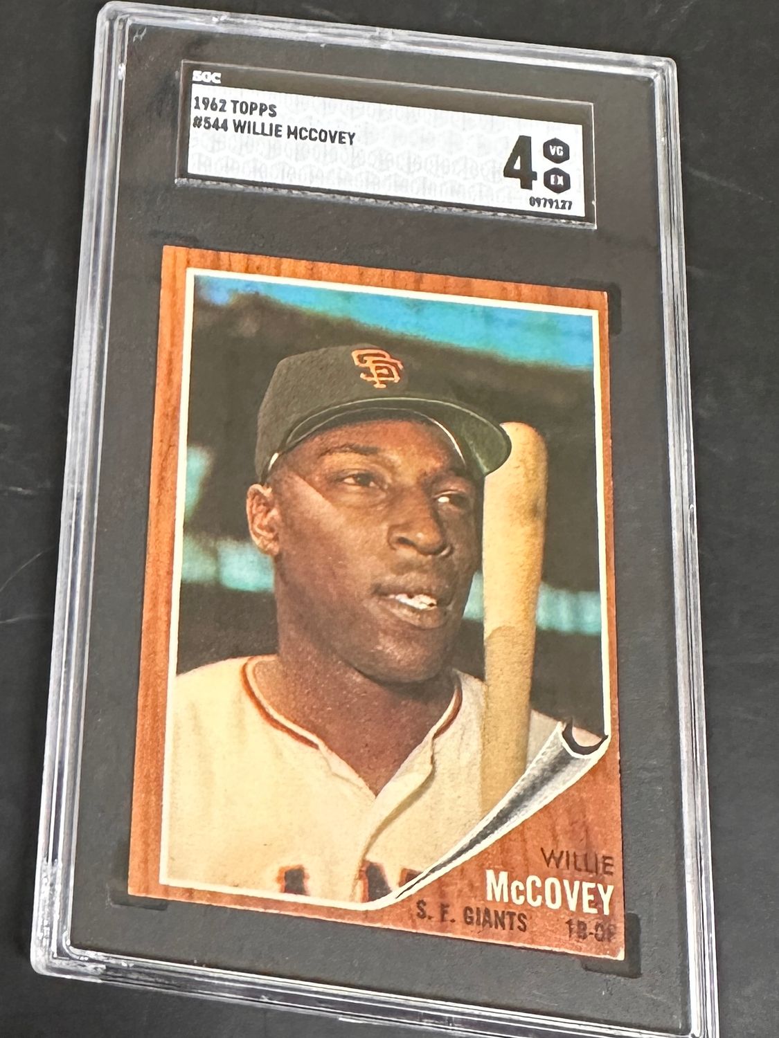 1962 Topps #544 Willie McCovey SGC 4