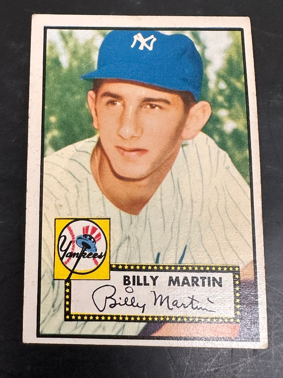 1952 Topps #175 Billy Martin rookie list $500 Ex+