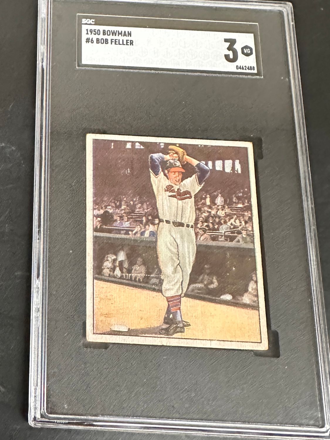 1950 Bowman #6 Bob Feller SGC 3