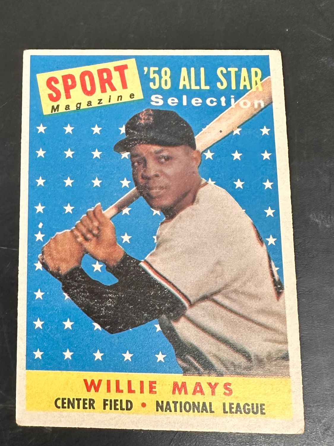 1958 Topps #486 Willie Mays All Star list $300 Ex