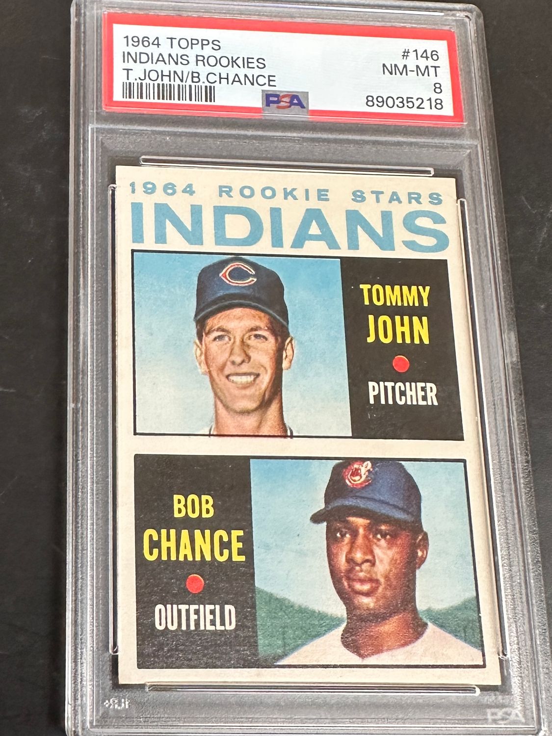 1964 Topps #146 Tommy John rookie SGC 8