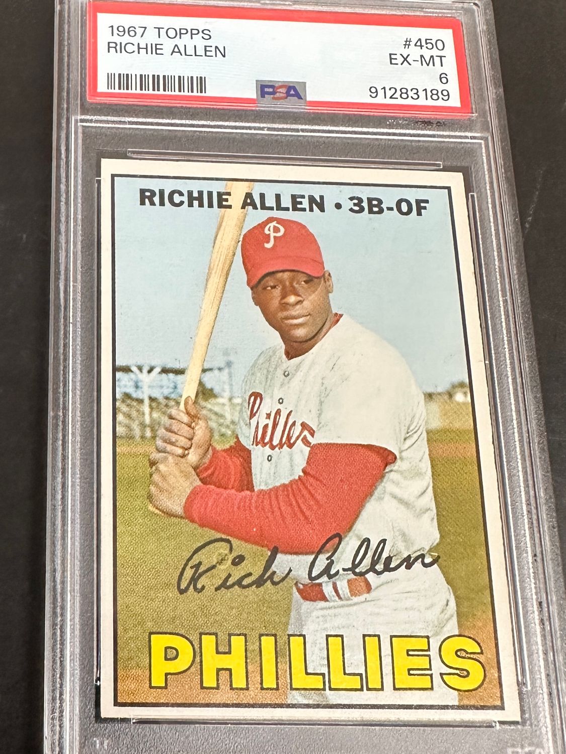 1967 Topps #450 Richie Allen PSA 6