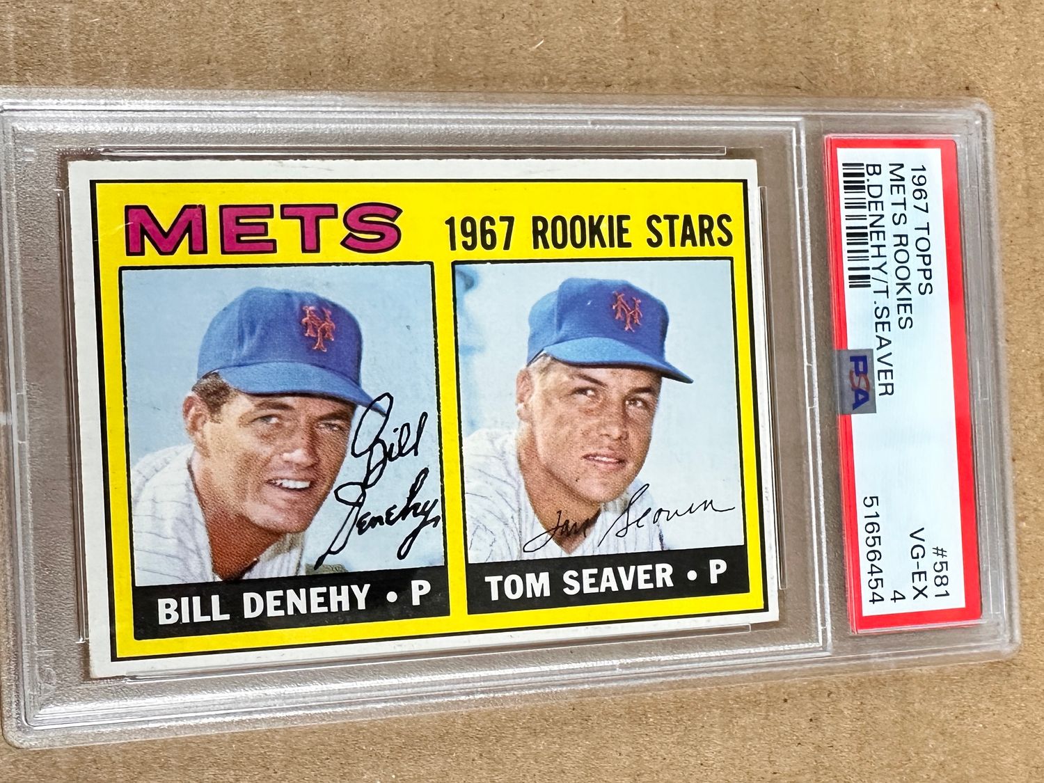 1967 Topps #581 Tom Seaver rookie PSA 4
